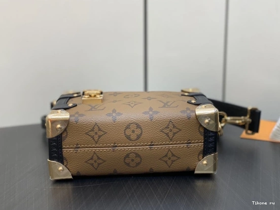 Affordable VUITTON LOUIS TRUNK PM-18×12.5×8cm SIDE 0709